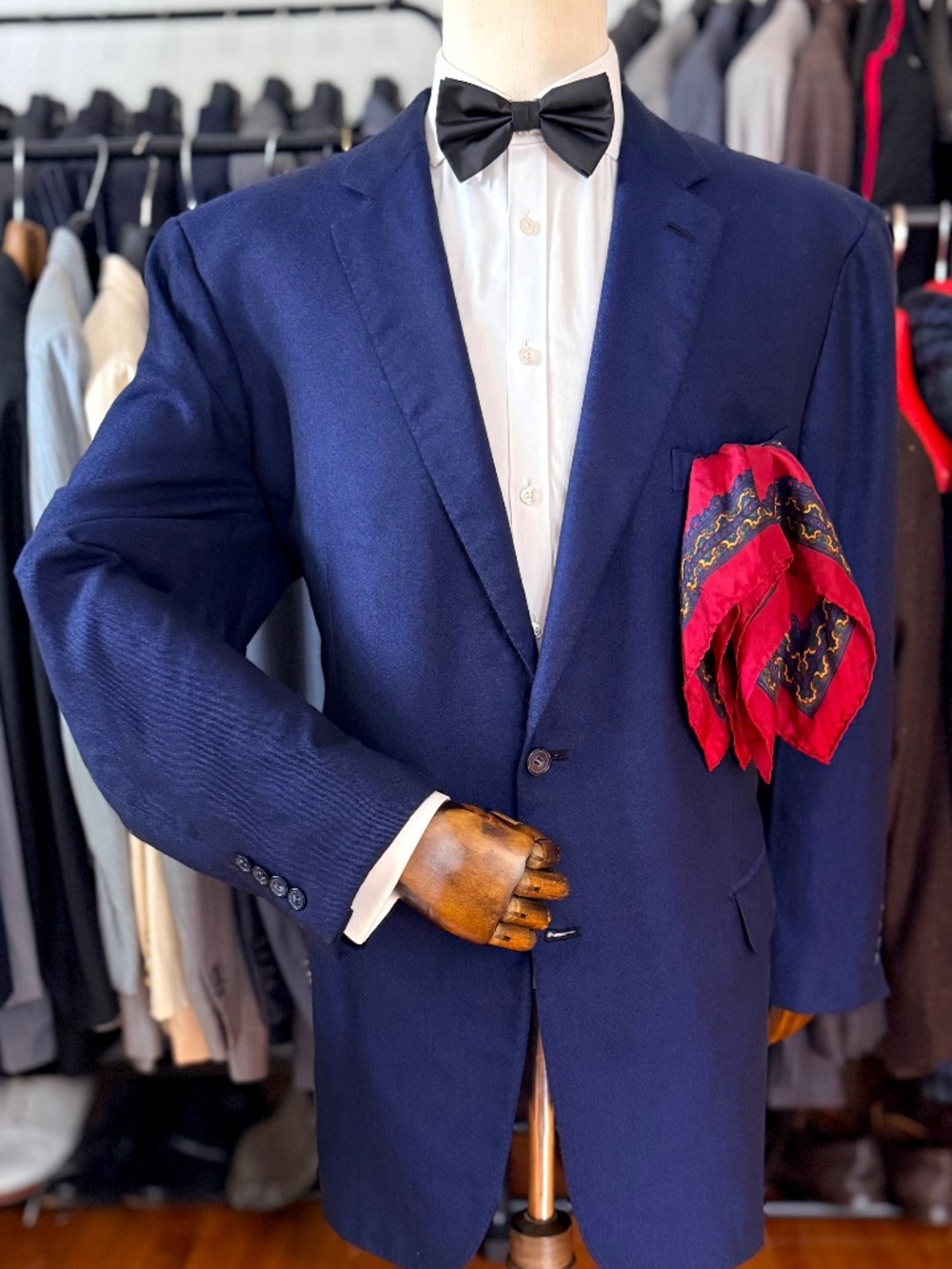 LNWOT SUPERB Sapphire Blue 93% Cashmere/7% Silk Brioni Sport Coat 50R US 60R IT